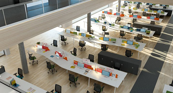 Los espacios abiertos son la clave en decoracion de oficinas modernas