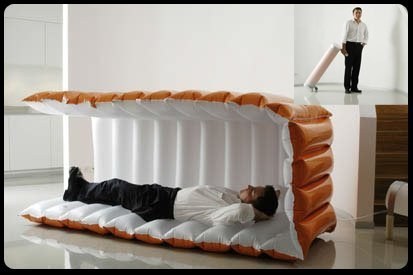 8 cama inchable oficina