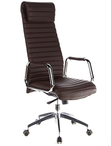 Elegante sillón de piel VENECIA: ejemplo de silla oficina no incómoda