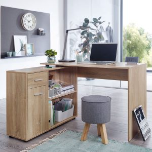 Mesa de ordenador de madera METEORA, plegable y muy práctica