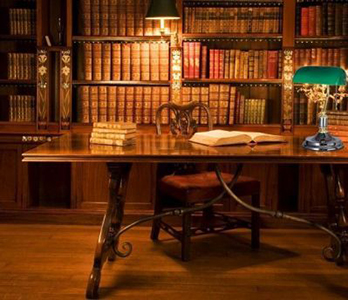 Decoración despacho de abogados con muebles estilo inglés