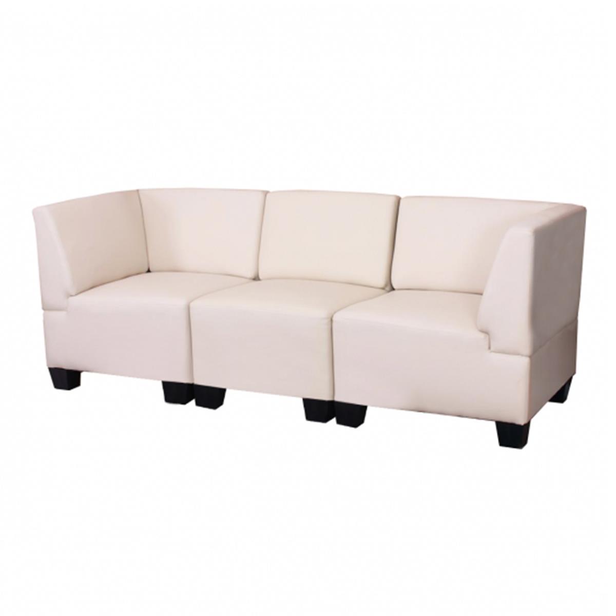 Reposabrazos derecho para sofá cama modular de 2 plazas beige