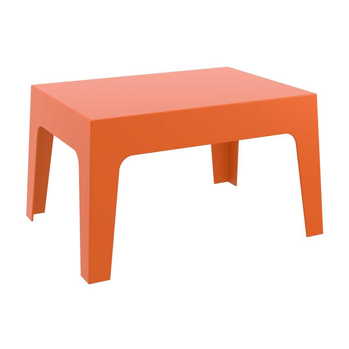 Mesa Auxiliar RICK, 70x50 cm, Apilable, color Naranja