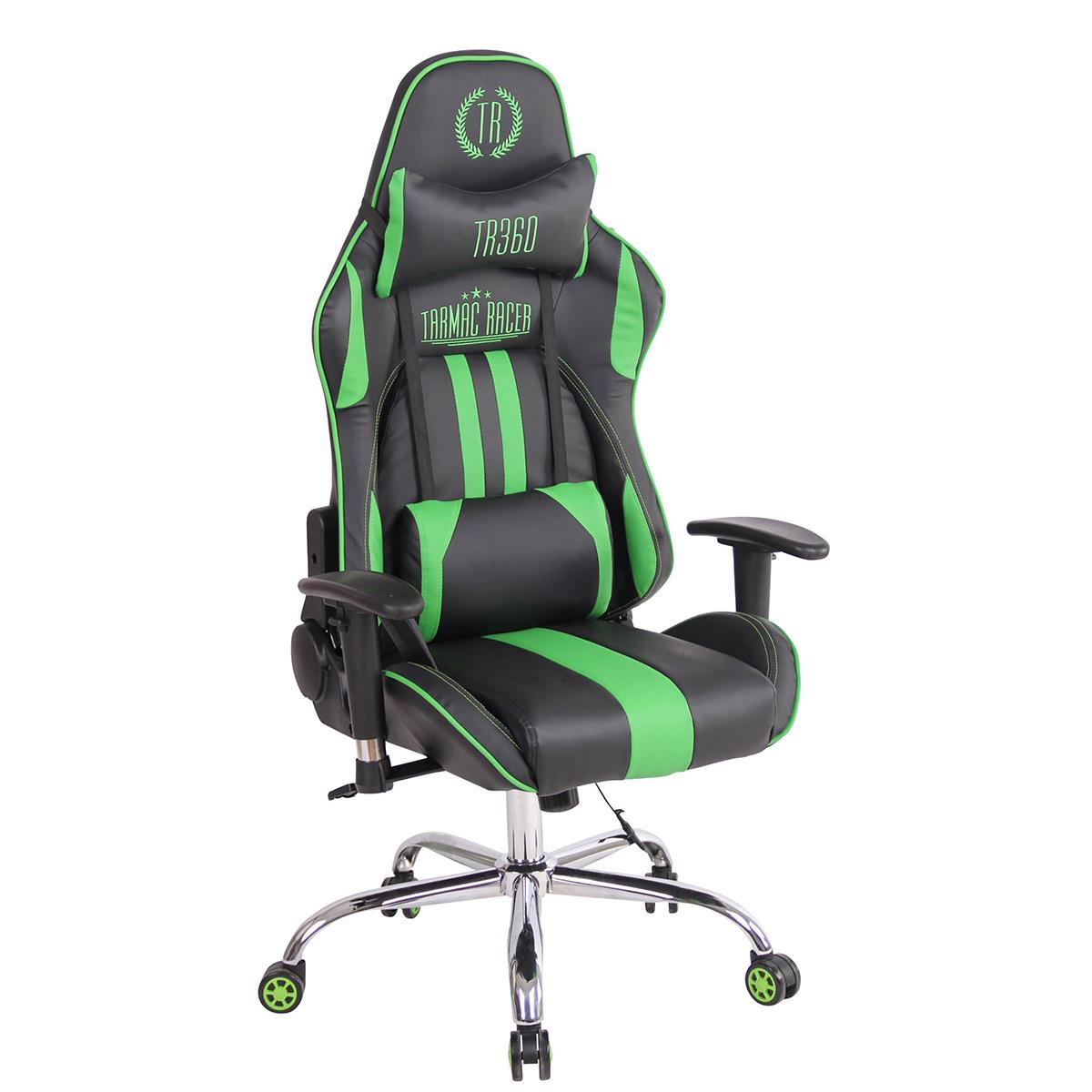 Silla Gaming Verde con Masajeador Lumbar