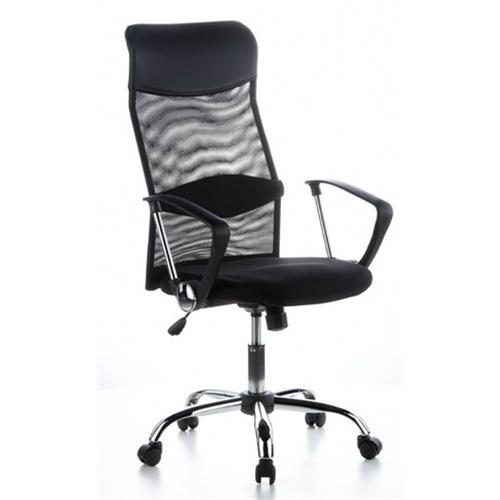 Silla de oficina ARIAL en malla y cuero, color negro - Ofisillas.es Silla de oficina ARIAL en malla y cuero, color negro - Ofisillas.es