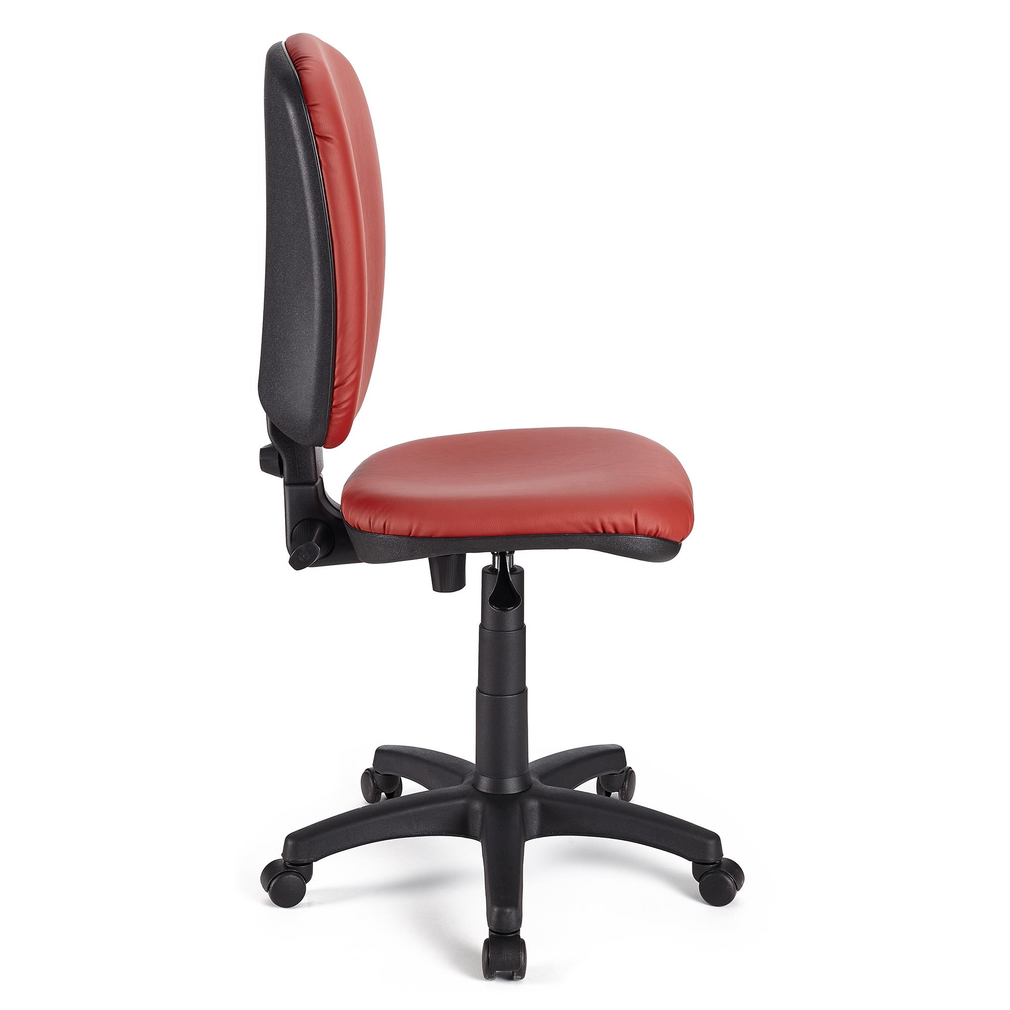 Silla de escritorio de oficina sin brazos con ruedas, silla de