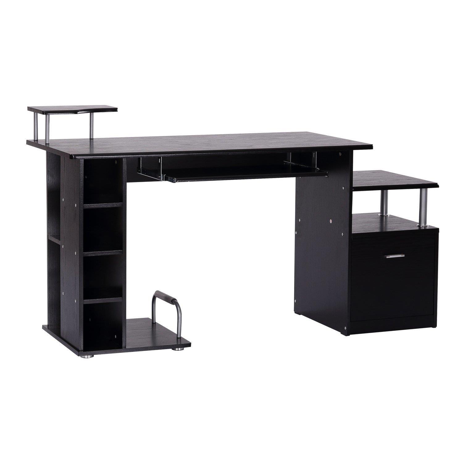 Mesa para Ordenador OHIO PRO en Metal y Madera color Negro 