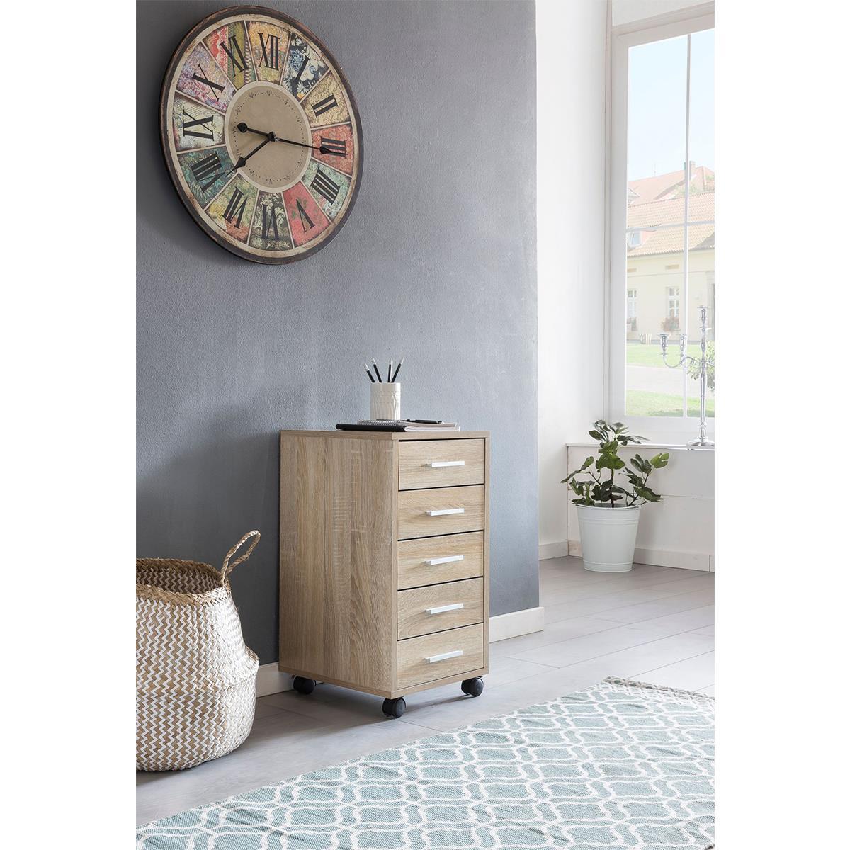 Cajonera KLAY color Roble -