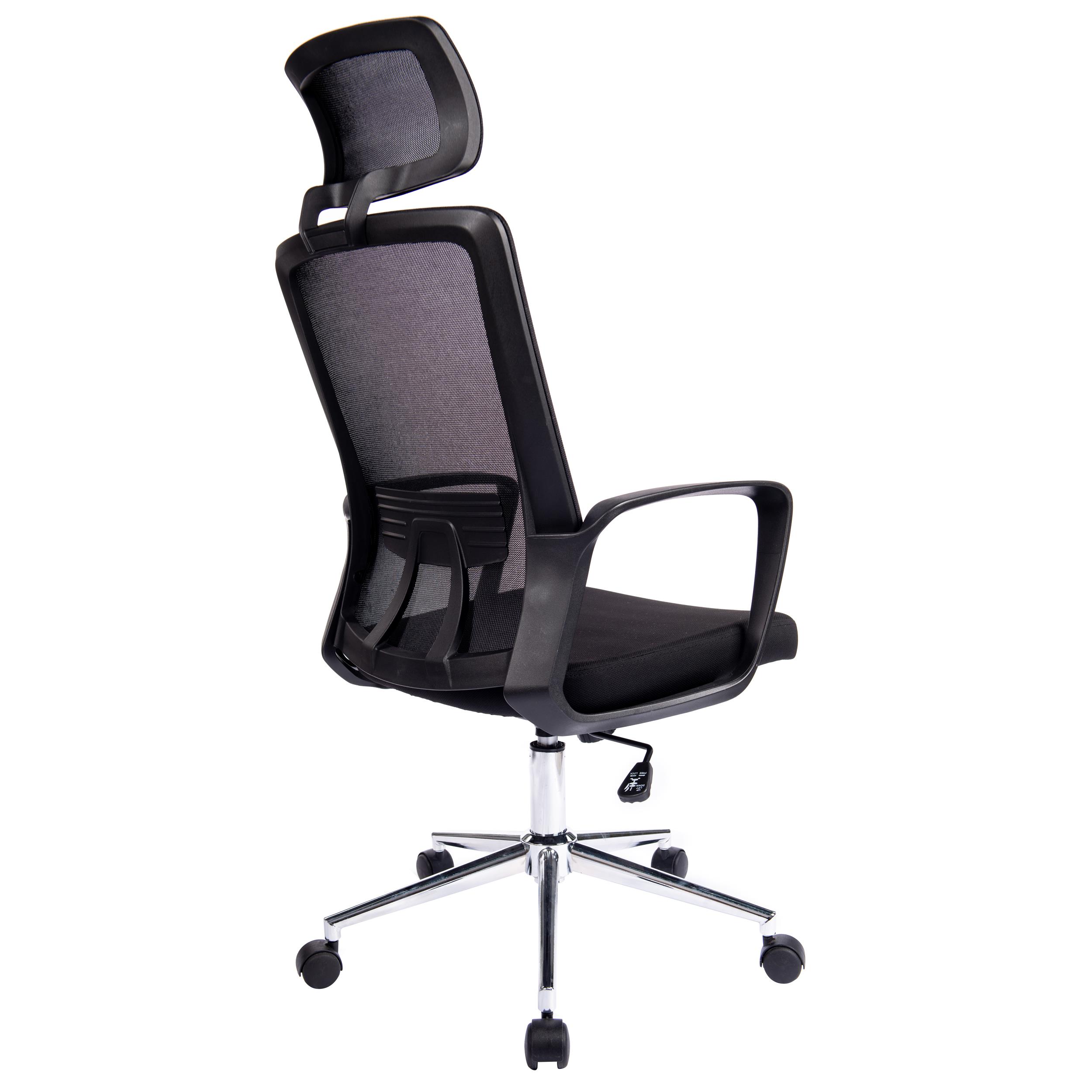 Silla de Oficina ERGOCITY, Reposacabezas, En Negro 