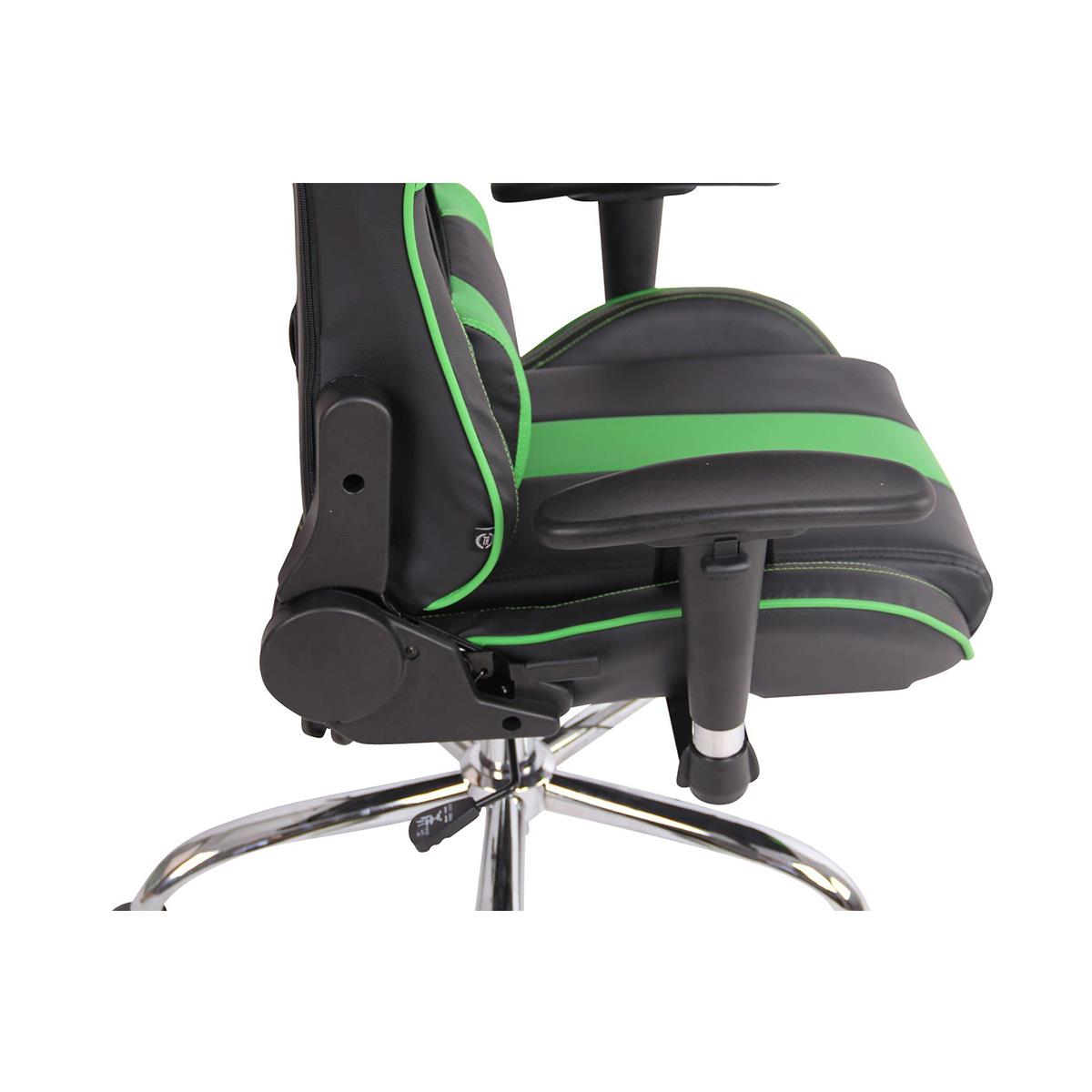 Silla Gaming Verde con Masajeador Lumbar