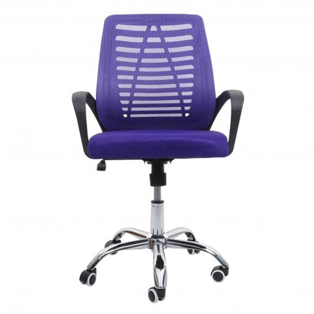 Silla de Oficina TAMIA, Respaldo ergonómico, Asiento Acolchado, Color Lila