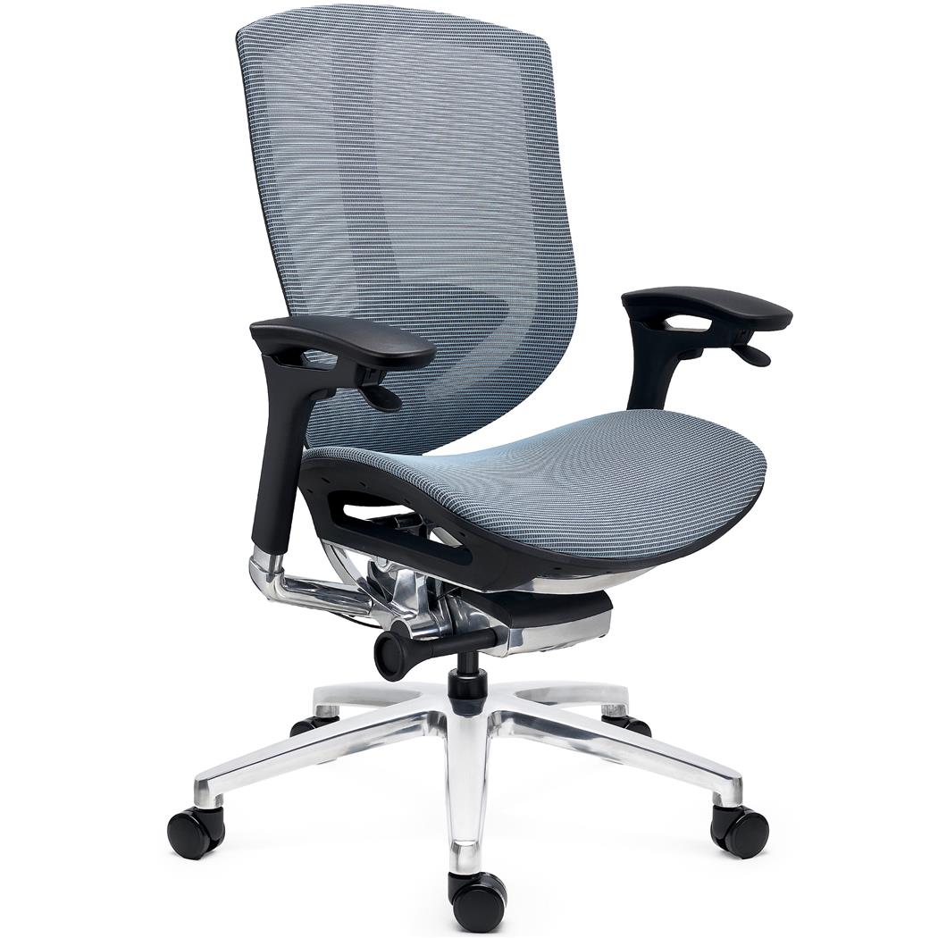 DEMO# Silla Ergonómica OPTIMA, Avanzado Diseño y Tecnología, Calidad Premium, Uso Profesional 8H, Malla Azul