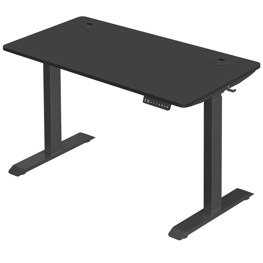 Mesa de Ordenador MAKALU, Altura Regulable Eléctrica, 120x60x71-117 cm, color Negro