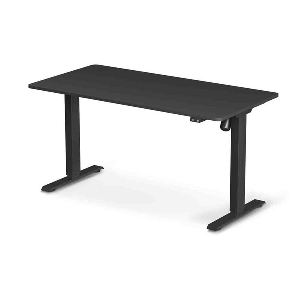 Mesa de Ordenador MONFORTE, Altura Regulable, 140x70x73-114 cm, en color Negro