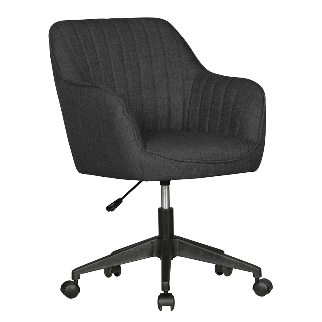 DEMO# Silla de Oficina MARLA, Moderno Diseño, Tapizado en Tela, Color Negro