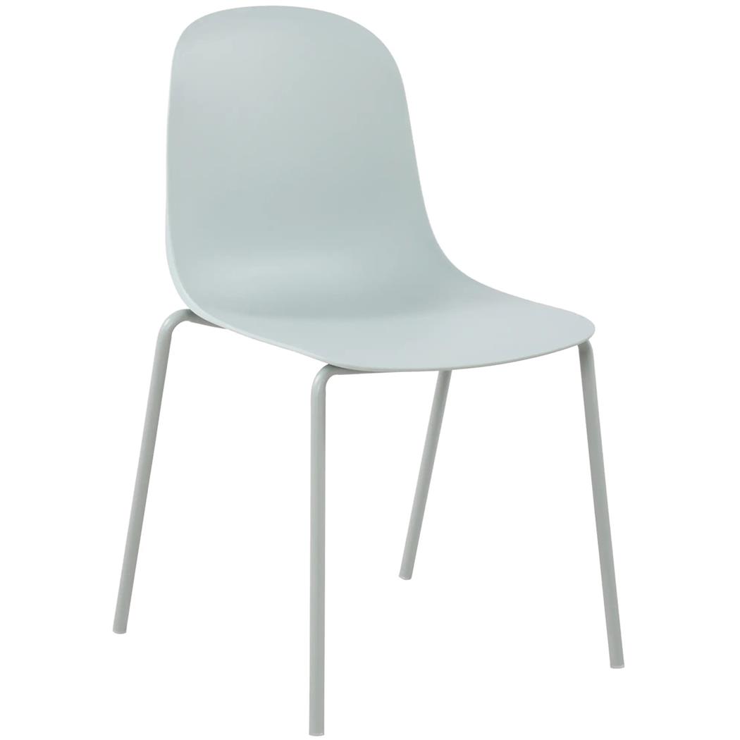 Silla de Confidente EMMA, Sencilla y Funcional, Apilable, Color Turquesa
