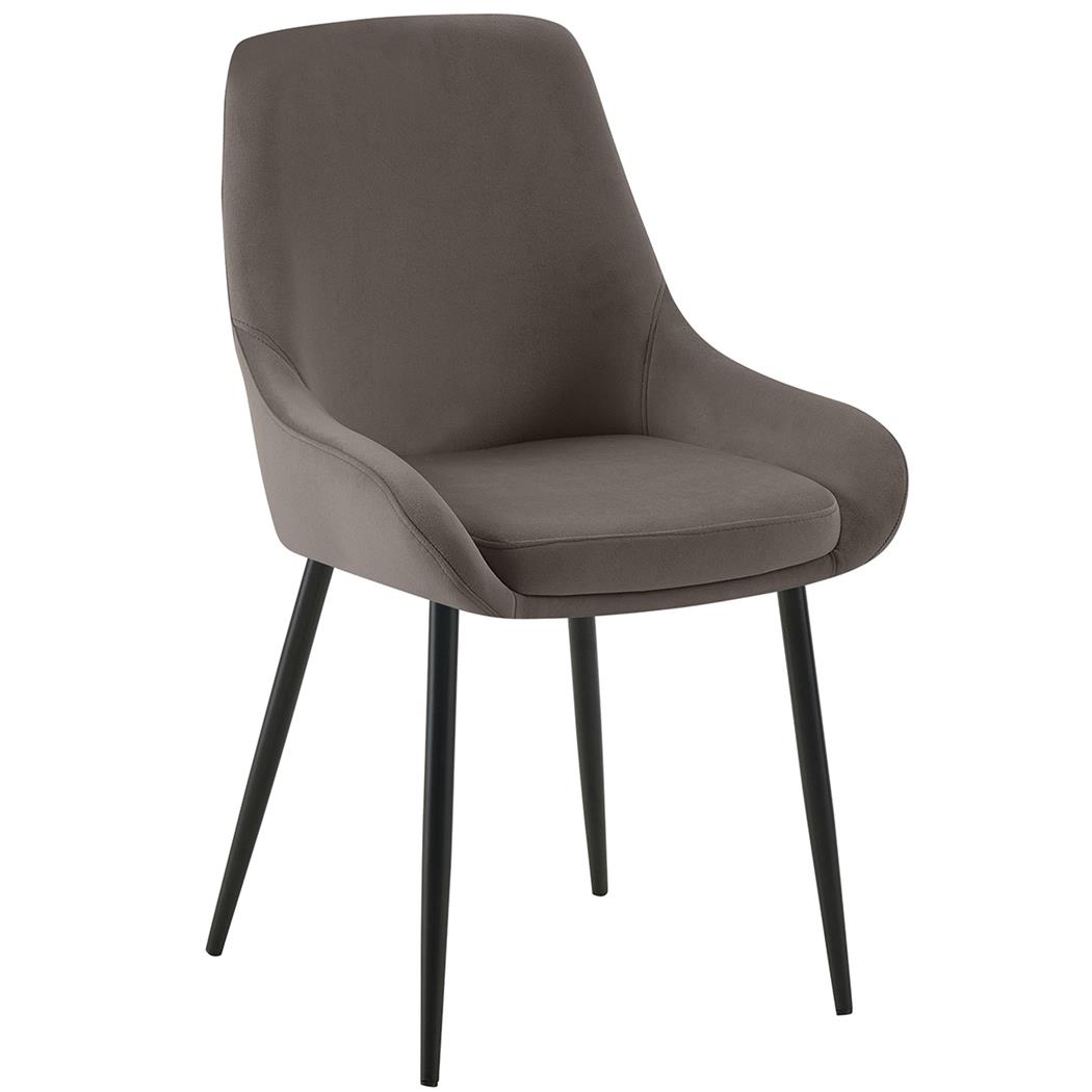 Silla de Confidente ANKARA, Gran Comodidad, Exclusivo Diseño, en Terciopelo color Antracita