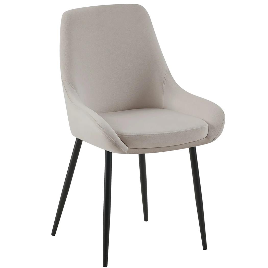 Silla de Confidente ANKARA, Gran Comodidad, Exclusivo Diseño, en Terciopelo color Gris