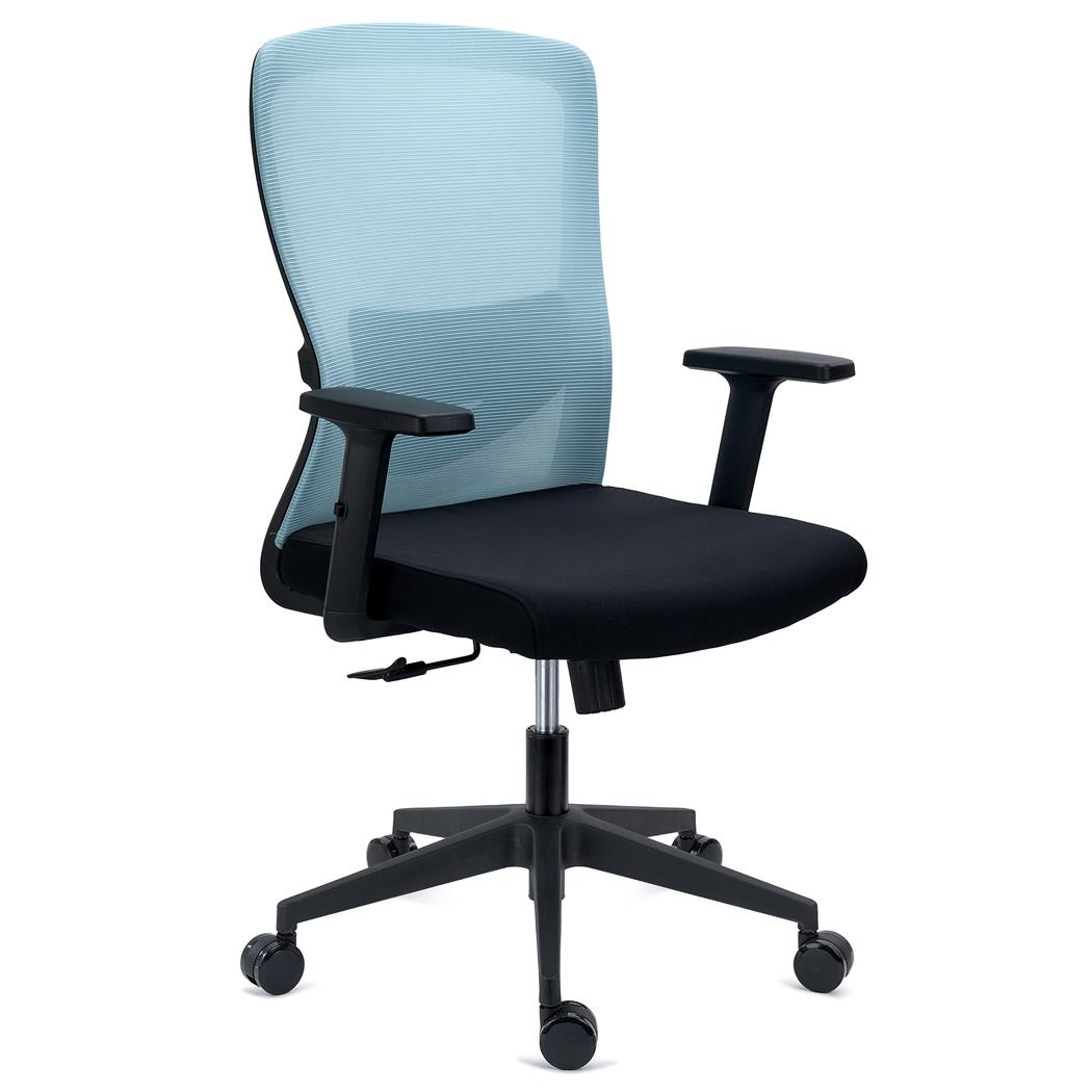 Silla de Oficina NOTE, Soporte Lumbar Ajustable, Confort 8H, Tela y Malla Transpirable Verde
