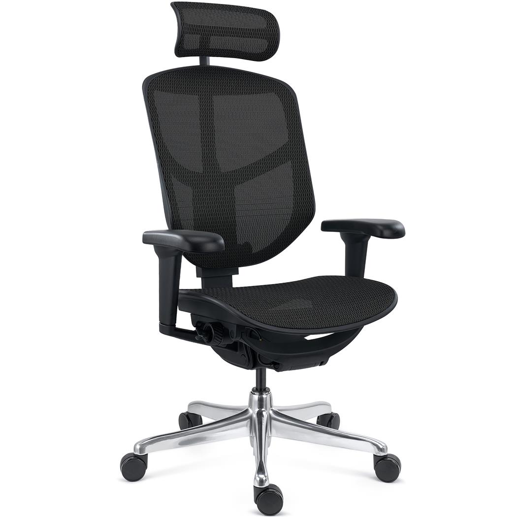 Silla Ergonómica ENJOY, Totalmente Ajustable, Calidad Profesional, Exclusivo Diseño, En Malla Negra