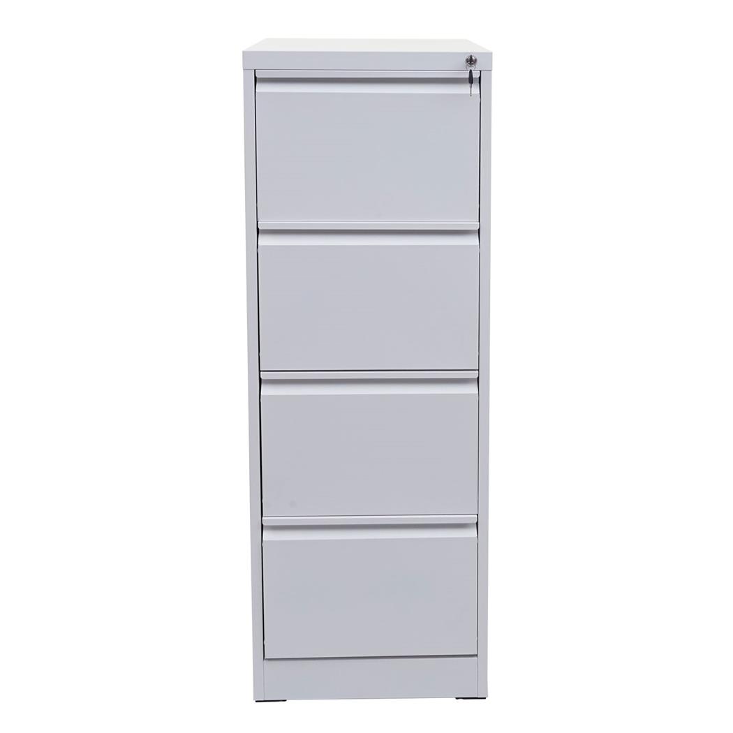 Archivador GIBERT, 4 cajones, 132x62x46 cm, en Acero color Blanco