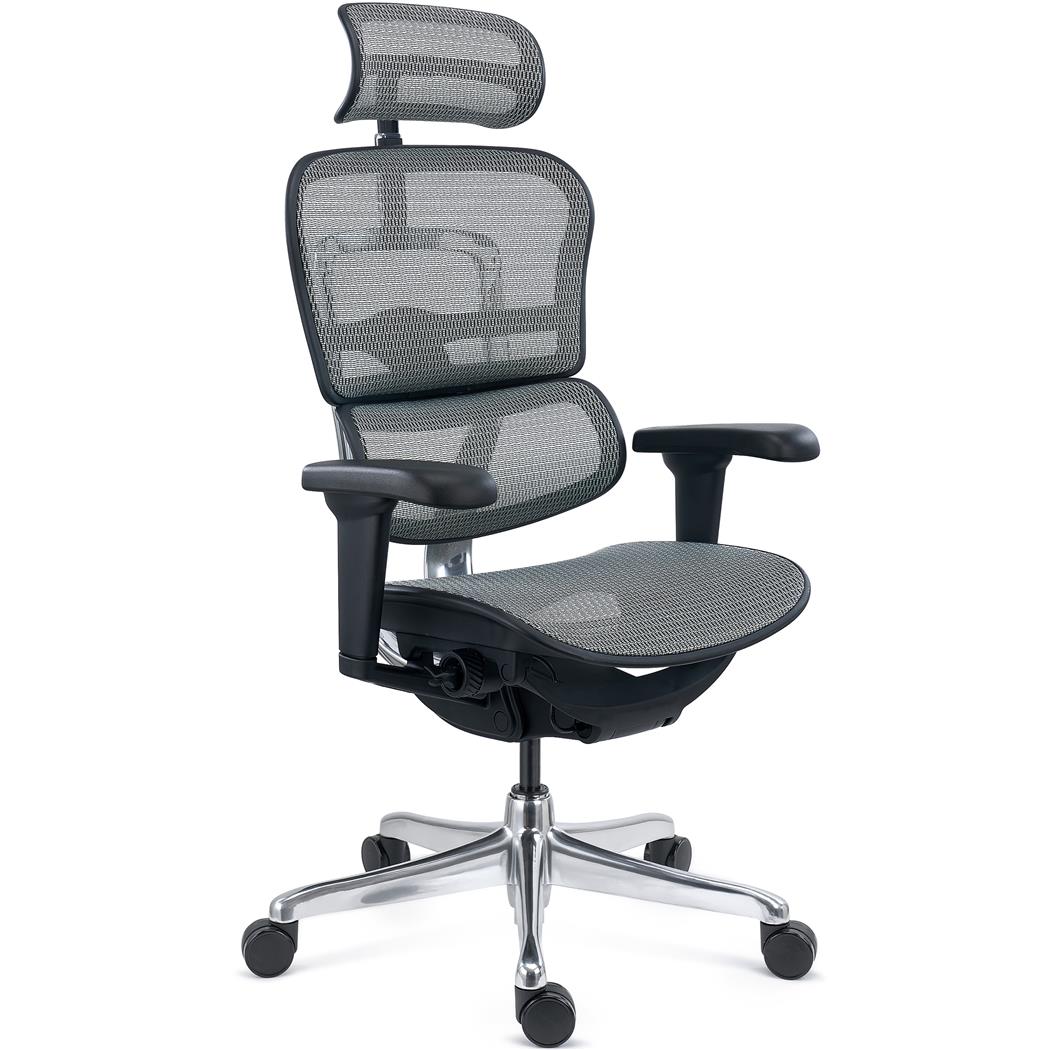 DEMO# Silla Ergonómica ERGOULTRA, 100% Ajustable, Máximas Prestaciones, Excelente Calidad, En Malla Gris