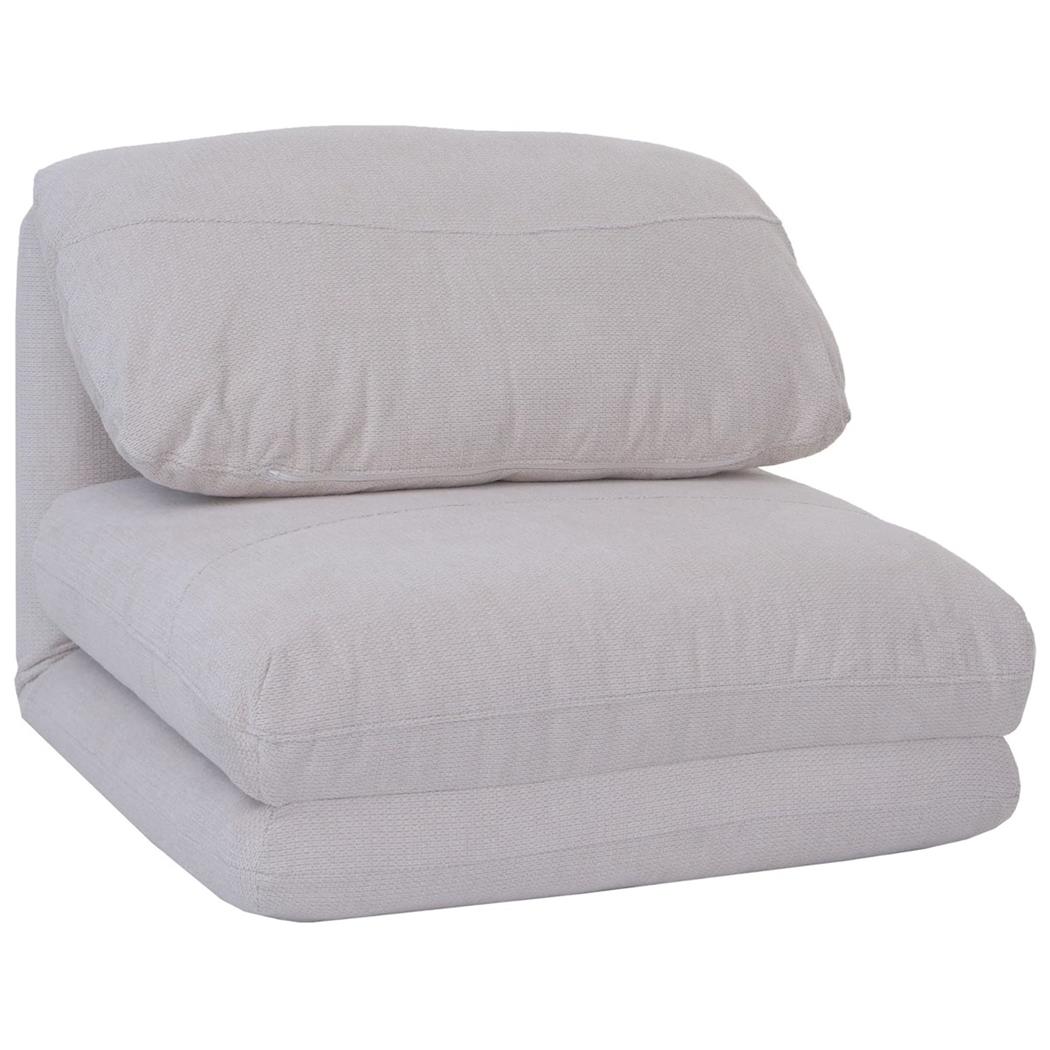 Sofá NANTES, Convertible en Cama, Cómodo y Versátil, en Tela Color Crema