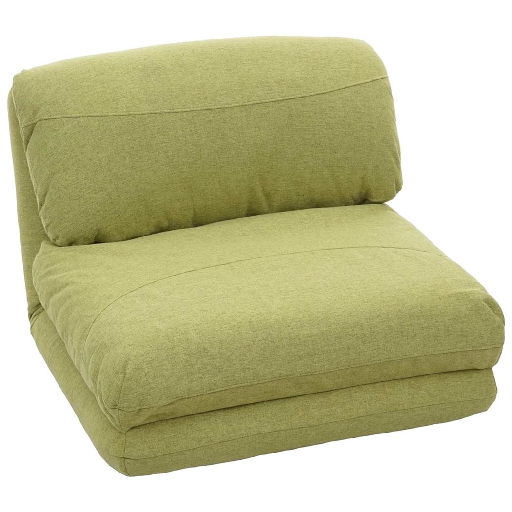 Sofá NANTES, Convertible en Cama, Cómodo y Versátil, en Tela Color Verde