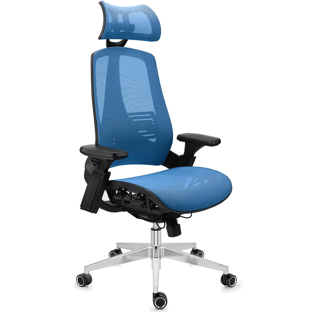 Silla Ergonómica EXPLORER, Totalmente Ajustable, Moderno Diseño, Avanzada Tecnología, En Azul