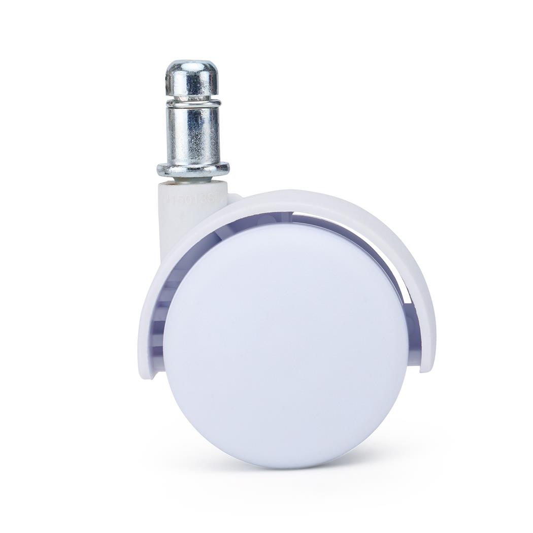 5x Ruedas Sillas Oficina MOVE, 11x50mm, Diseño Moderno, Color Blanco