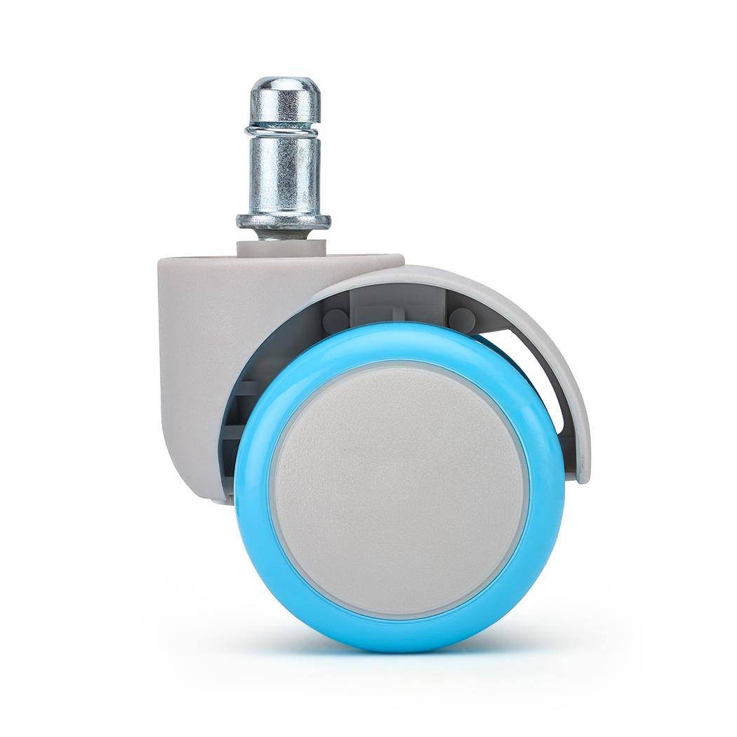 5x Ruedas para Sillas de Oficina ARC, Diseño Original y Contemporaneo, en Color Azul