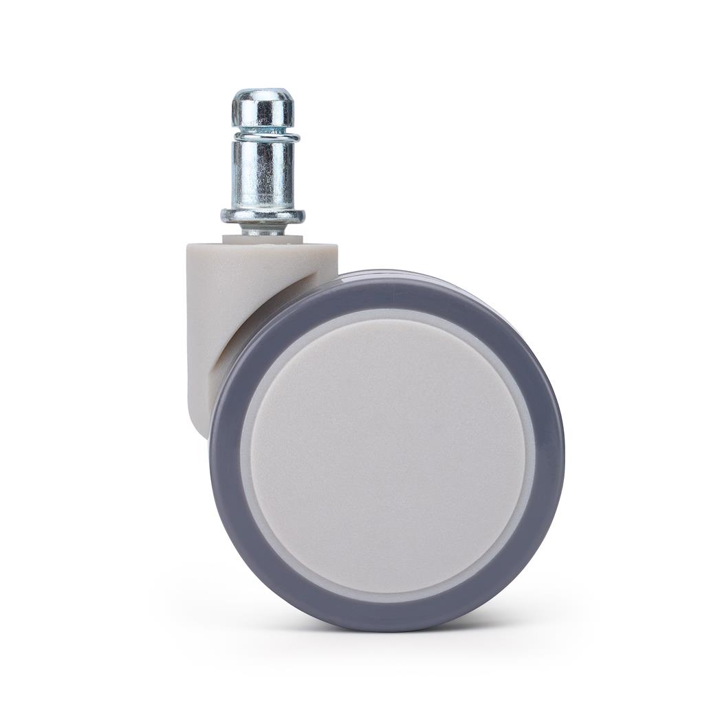 5x Ruedas para Sillas de Oficina EVOX, Diseño Sobrio y Atemporal, en Color Gris