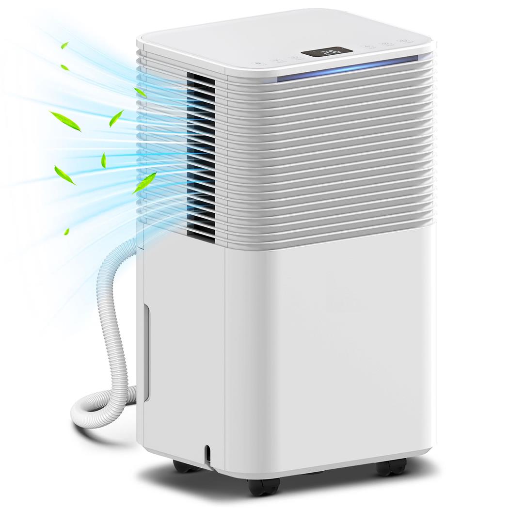 Deshumidificador de Oficina CLIMAFIX, Diseño Compacto, Depósito 6L, en color Blanco