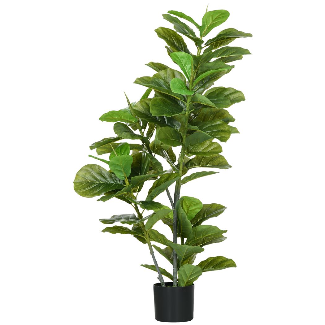 Planta de Oficina STAISY, Altura 110 cm, Ficus Artificial con Maceta Incluida