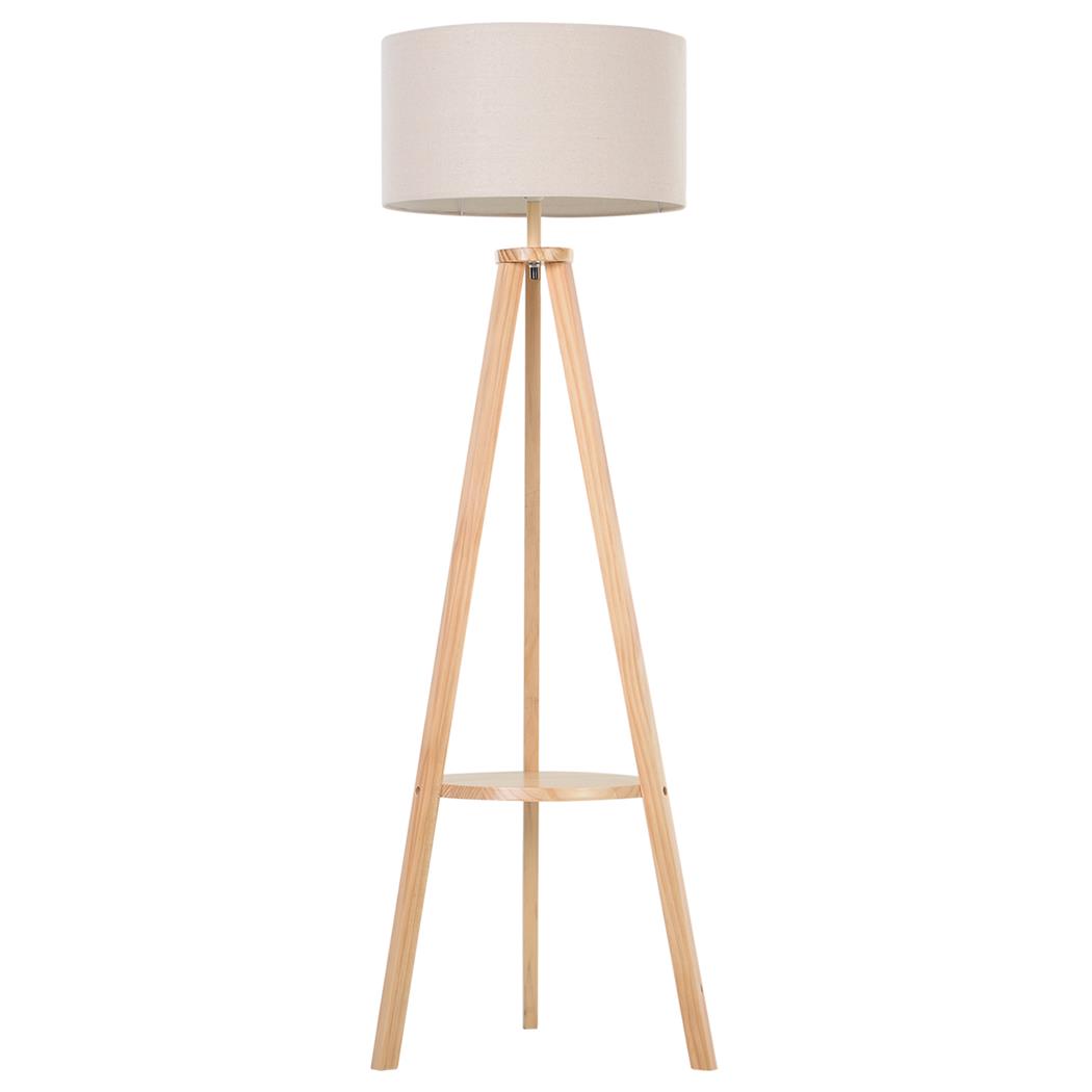 Lámpara de Oficina FOCUSA, Dimensiones 48X48X153 cm, Diseño en Trípode, Color Beige