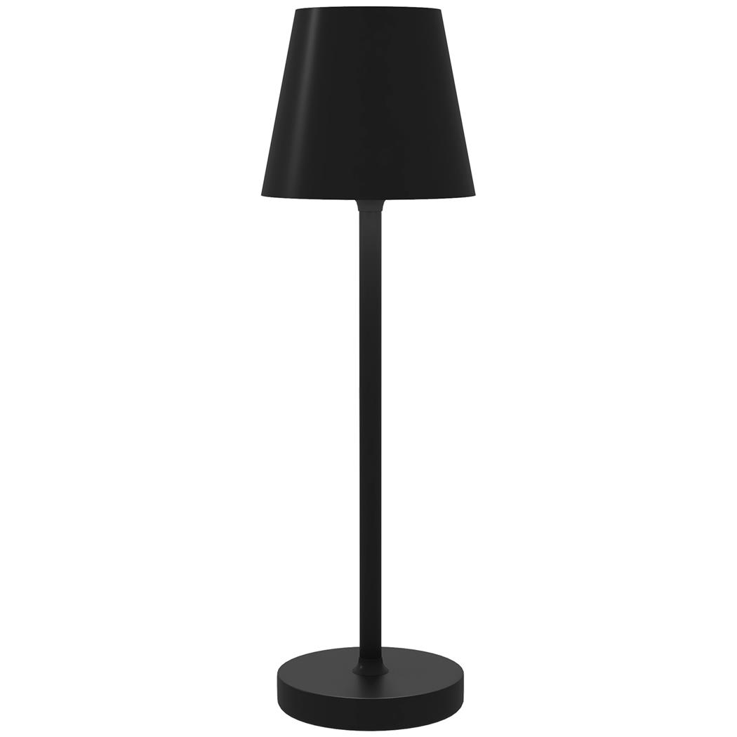 Lámpara de Oficina ALVA, Dimensiones Ø11,2x36,5 cm, Estilo moderno, Control Táctil, color Negro