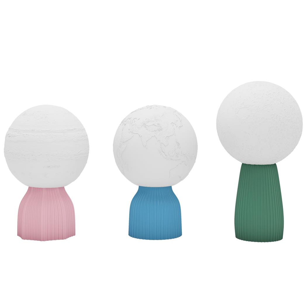 Lote de 3 unidades de la Lámpara de Oficina CIELO en 3D, Diseño Innovador, Multicolor