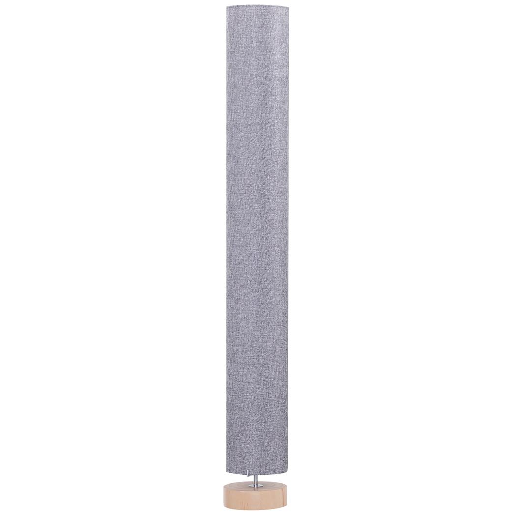 Lámpara de Oficina AXIS, Dimensiones 15x15x120 cm, Diseño Vertical, Pantalla de Lino color Gris