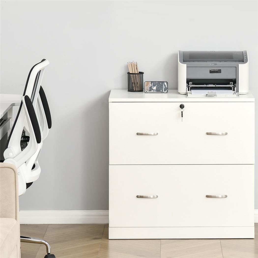 Archivador HERO, 2 cajones, 77x42x72 cm, color Blanco