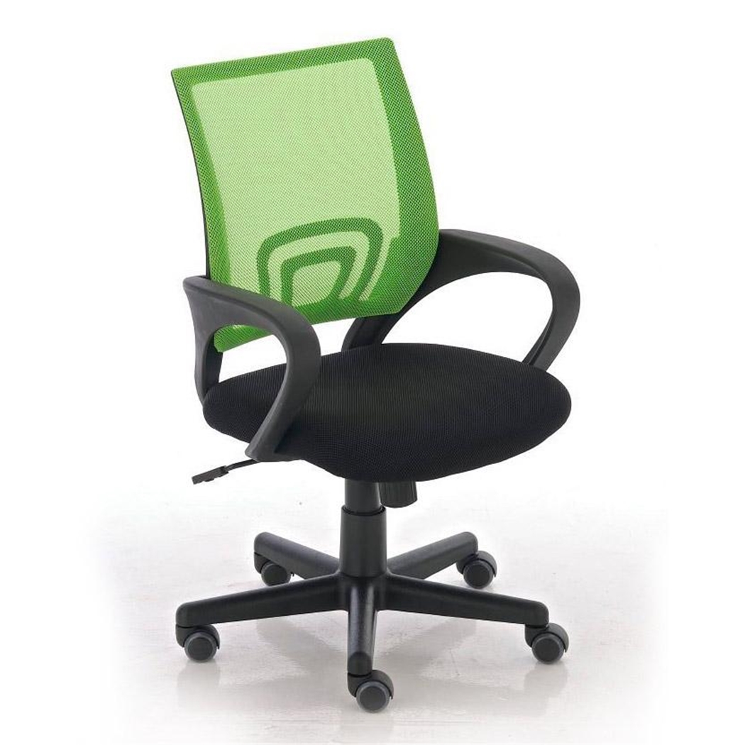 DEMO# Silla de Oficina VISTO TELA, Bonito Diseño, Gran Asiento Acolchado, Color Verde