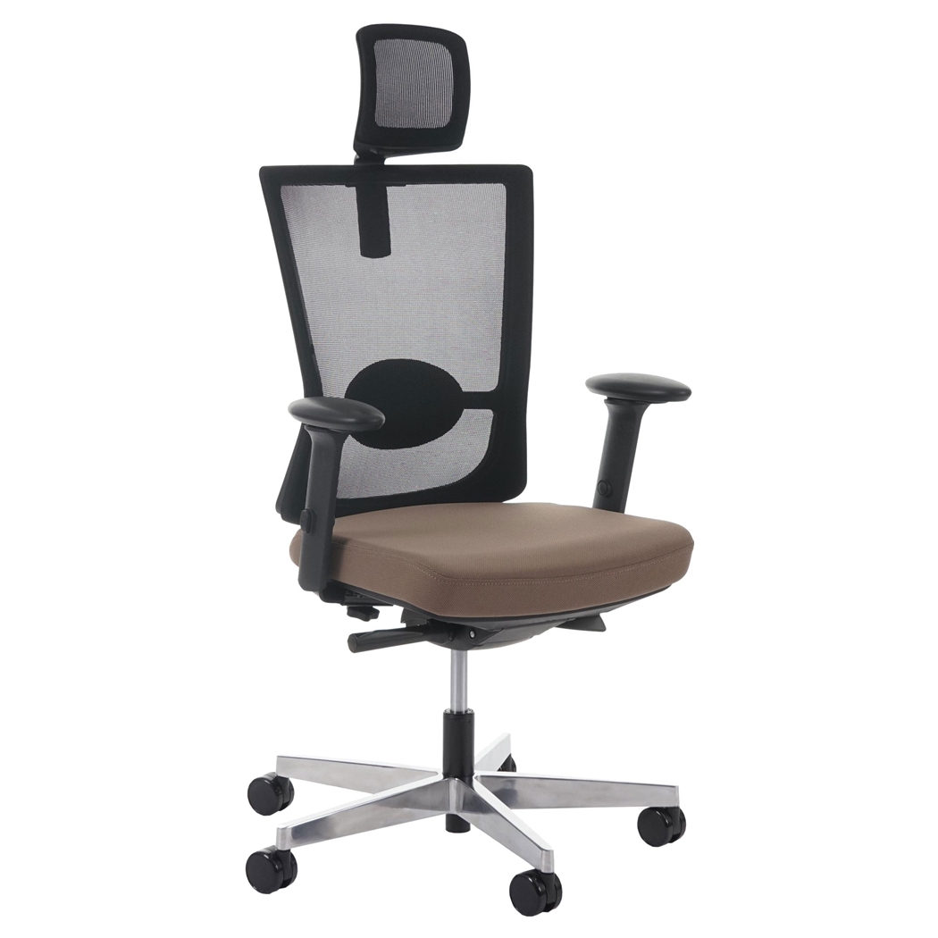 Silla Ergonómica NILO PRO, 100% Ajustable, Excelente Calidad, Uso 8 horas, Marrón