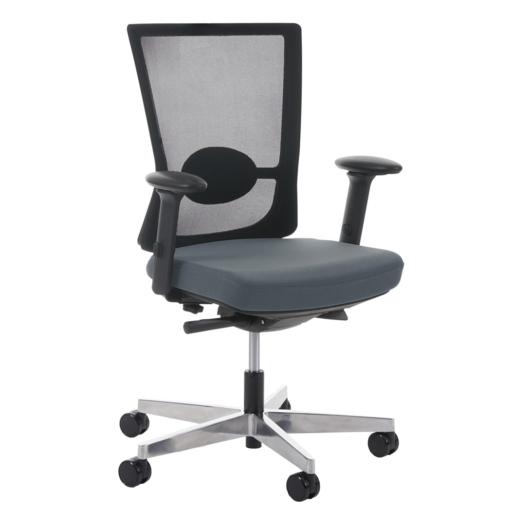 Silla Ergonómica NILO, 100% Ajustable, Excelente Calidad, Uso 8 horas, Gris