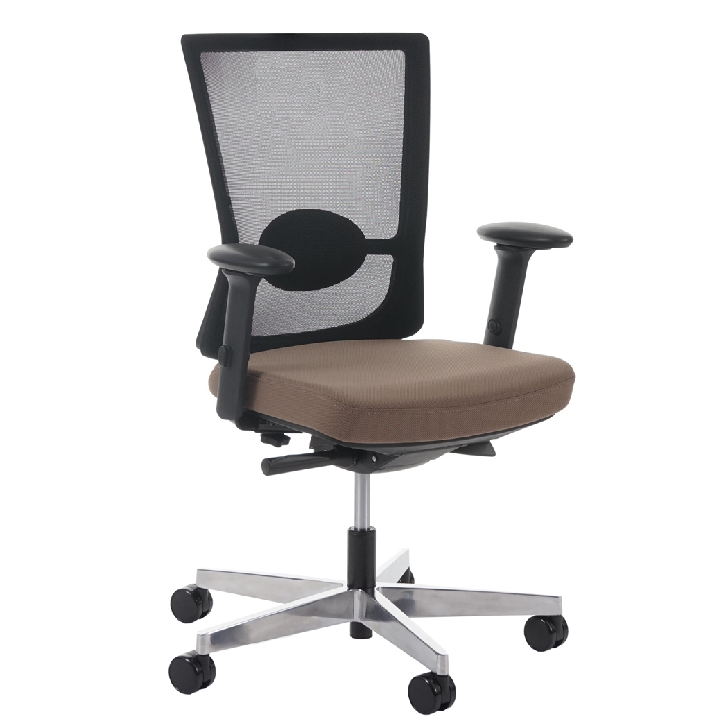 Silla Ergonómica NILO, 100% Ajustable, Excelente Calidad, Uso 8 horas, Marrón