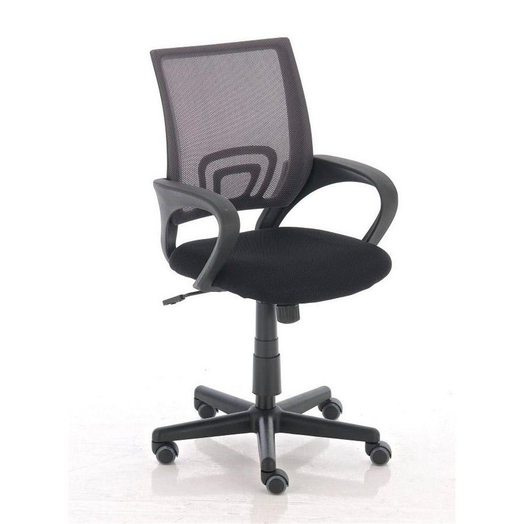 DEMO# Silla de Oficina VISTO TELA, Bonito Diseño, Gran Asiento Acolchado, Color Gris