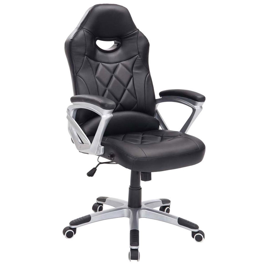 Sillón Gaming ENAO, Diseño Deportivo y Gran Comodidad, en Tela color Negro