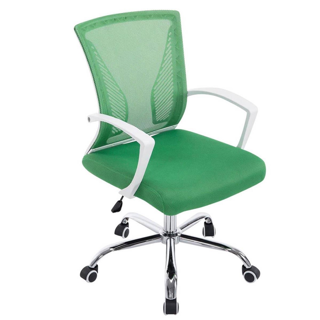 Silla de Oficina CUBA, Estructura Metálica, en Malla Transpirable Color Verde