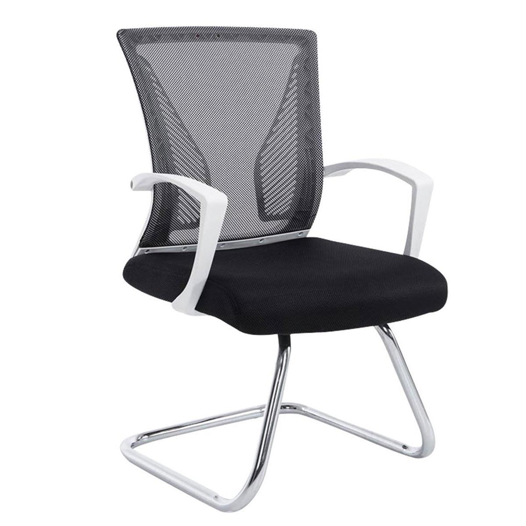 Silla de Confidente CUBA V, Estructura Metálica, en Malla Transpirable Color Negro