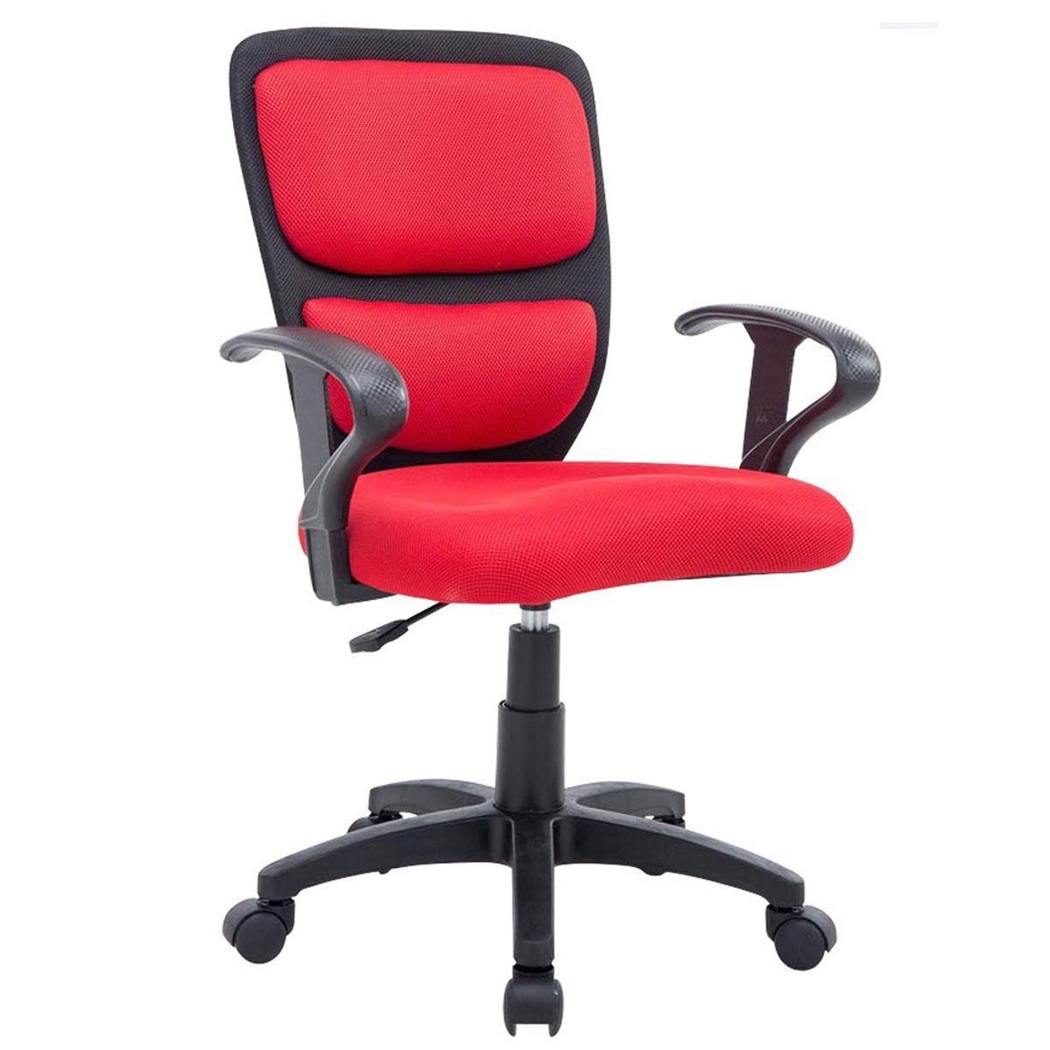 Silla Ergonómica Para Niños SANSA, con Reposabrazos, en Malla Transpirable color Rojo