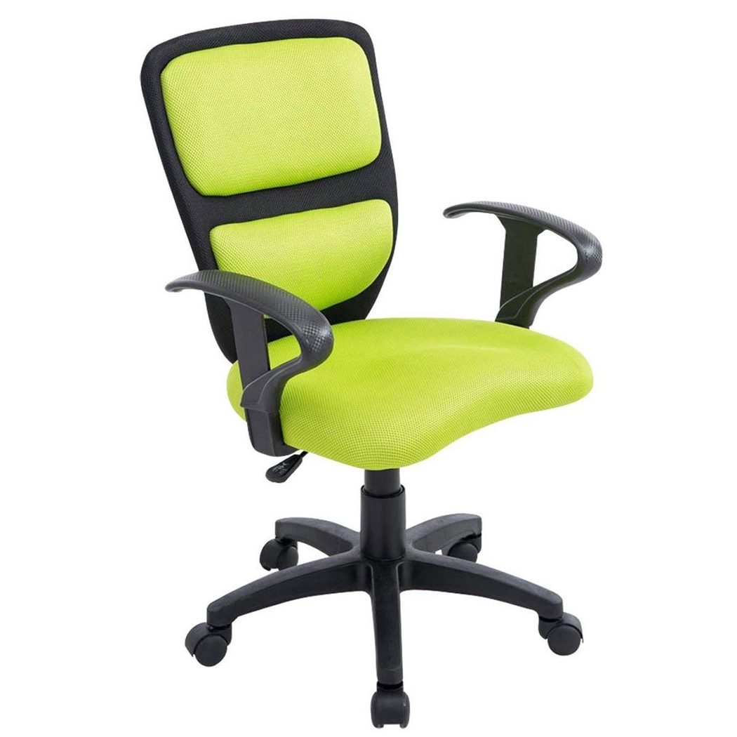 Silla Ergonómica Para Niños SANSA, con Reposabrazos, en Malla Transpirable color Verde