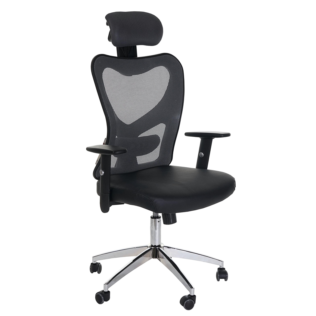 DEMO# Silla Ergonómica ZELIA, Uso 8 Horas, Soporte Lumbar Acolchado, Estructura Metálica, Gris